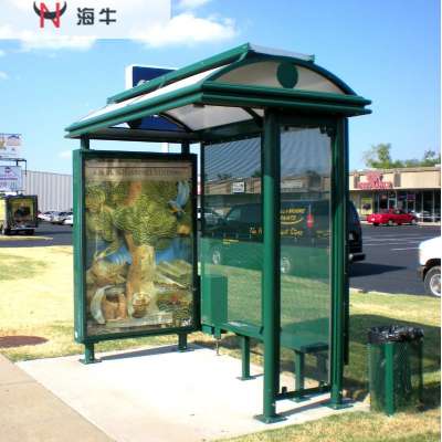 fiberglass bus shelter space bus shelter with bus stop bench for sale