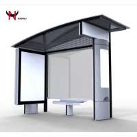 outdoor solar bus shelter light box bus stop shelter bus shelter mockup