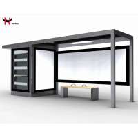 outdoor solar bus shelter modern waiting bus shelter design bus shelter glass